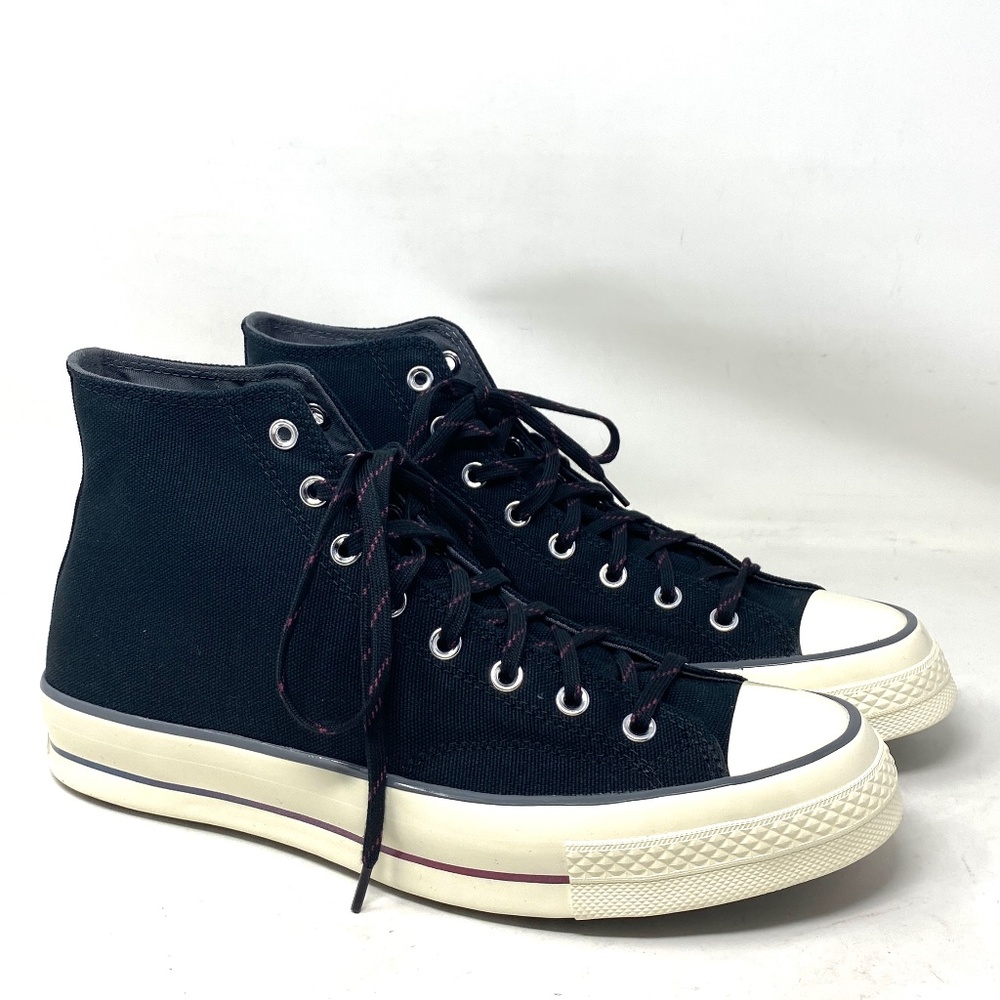 Converse Chuck 70 High Women's Casual Shoes Black Gray Canvas Sneakers A02758C - Picture 2 of 9